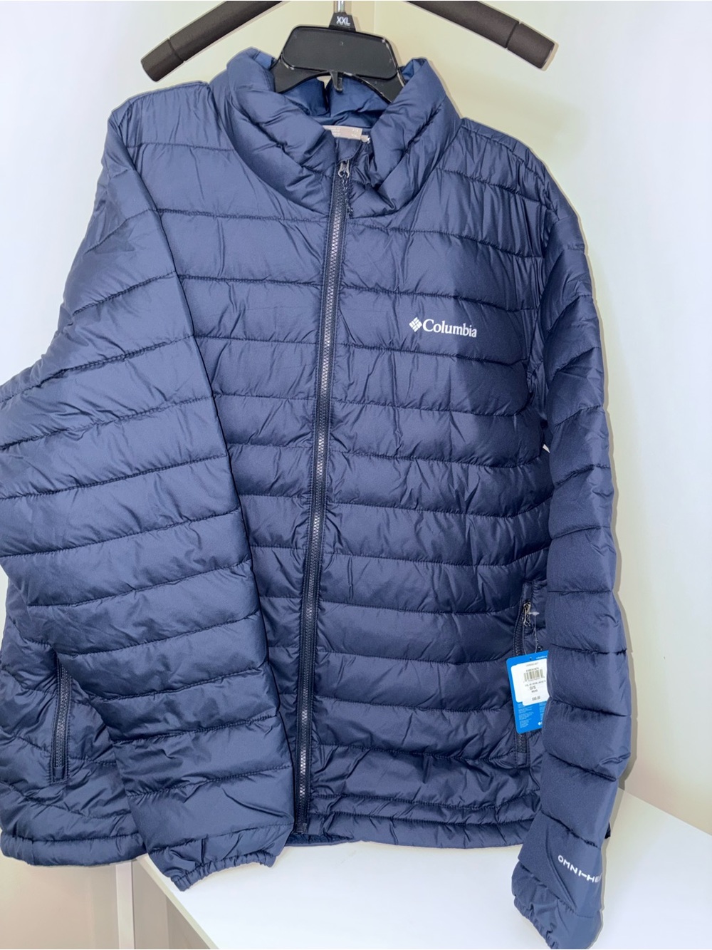 Men’s Columbia Navy Blue Quilted Insulated Jacket NWT